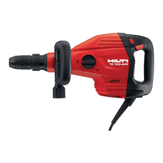 Hilti TE 700-AVR Manuals