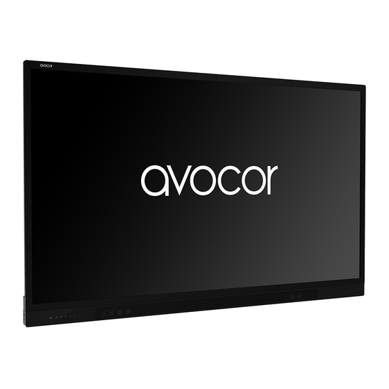 AVOCOR AVF-6550 Quick Start Manual