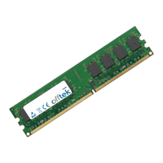 Viglen VIG610M Motherboard RAM Memory Manuals
