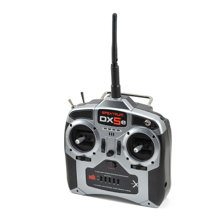 Spektrum DX5e Transmitter Quick Start Guide ManualsLib