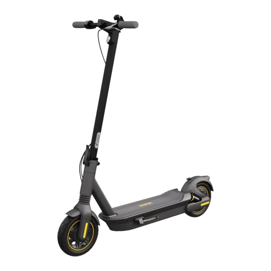 Segway-Ninebot KickScooter Max G2 User Manual
