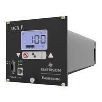 Emerson Branson DCX F-DP Instruction Manual