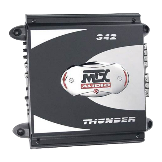 MTX POWER AMPLIFIE Owner's Manual