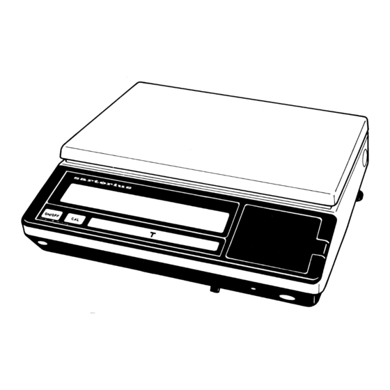 Sartorius L2200P Installation And Operating Instructions Manual