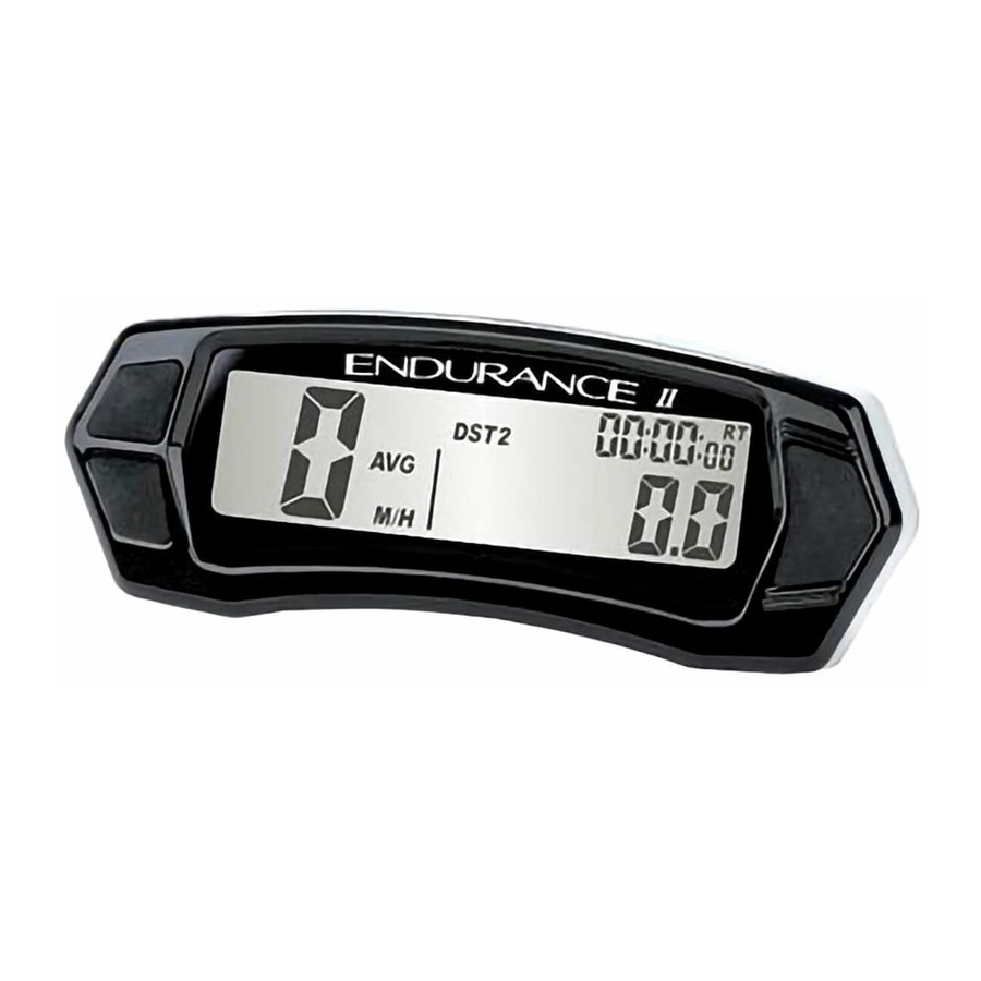 Trail Tech ENDURANCE II Quick Start Manual