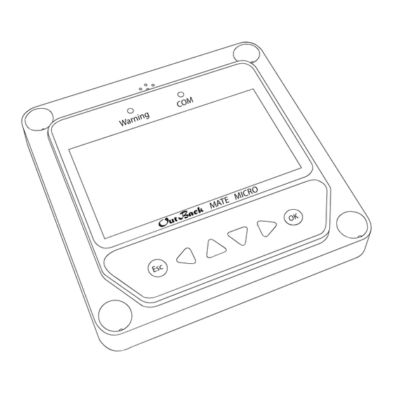 Alpha Group OutBack Power Mate Micro User Manual