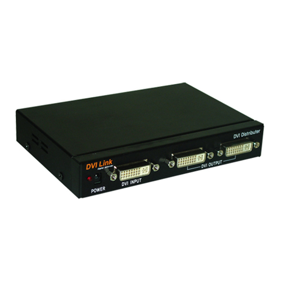 RTcom DD-D12 DVI Distribution Amplifier Manuals