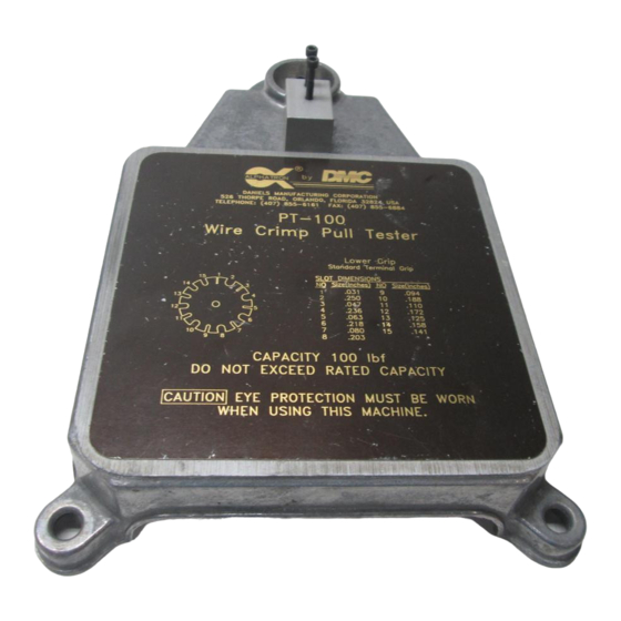 DMC Alphatron PT-100 Datasheet