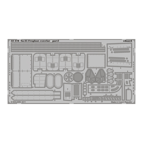 Eduard Su-25 Frogfoot exterior Quick Start Manual