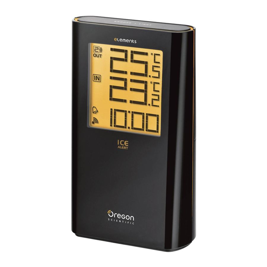 Oregon Scientific EW92 - Thermometer with Alarm Clock Manual