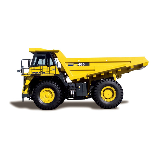 KOMATSU HD465-7 BROCHURE Pdf Download | ManualsLib