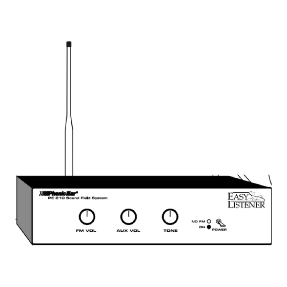 Phonic Ear PE 210 User Instructions