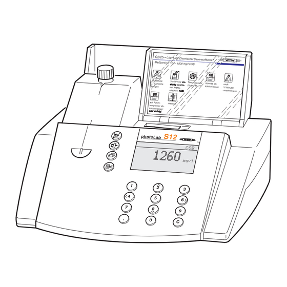 wtw photolab S12 Operating Instructions Manual