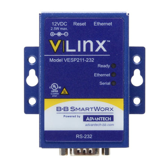 Advantech BB-VESP211-232 Quick Start Manual