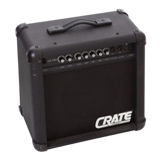 Crate GX-15R Owner's Manual