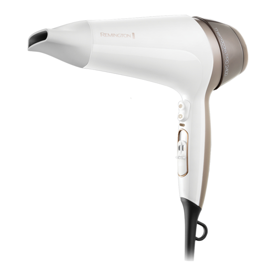 Remington Thermacare PRO 2400 Hairdryer Manuals