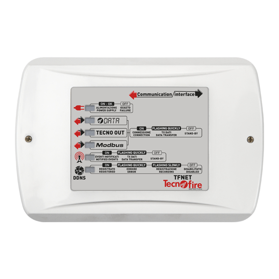 Tecnoalarm TecnoFire TFNET Manual