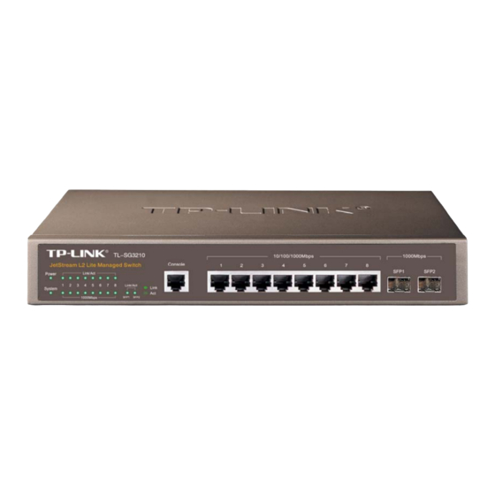 TP-Link JetStream L2 Lite TL-SG3210 User Manual