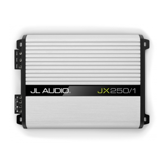 JL Audio JX250/1 Owner's Manual