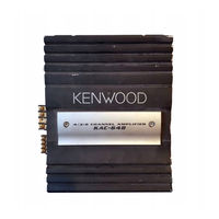 Kenwood KAC-648 Instruction Manual