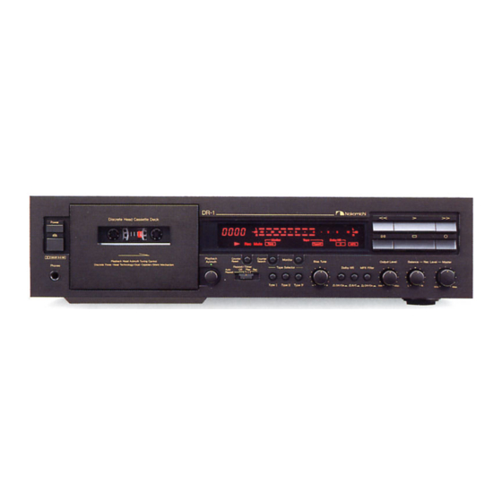 NAKAMICHI DR-1 OWNER'S MANUAL Pdf Download | ManualsLib