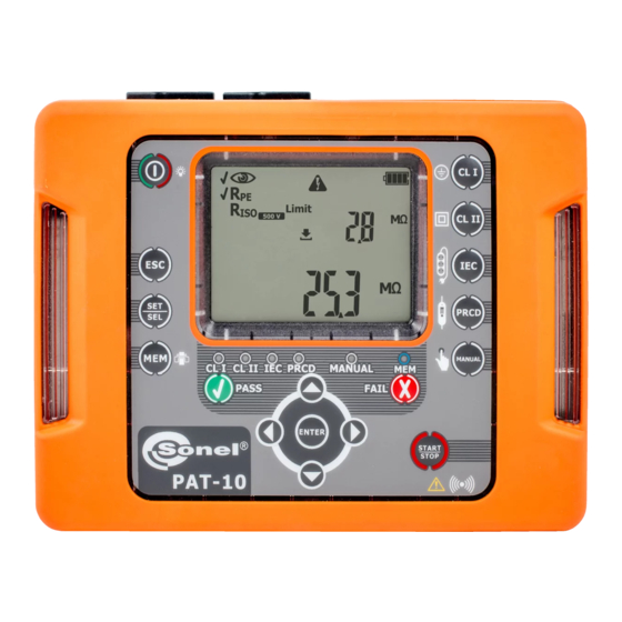 Sonel PAT-1 Operating Manual