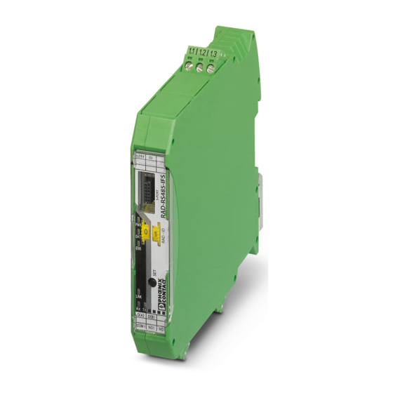 Phoenix Contact RAD-RS485-IFS Manual