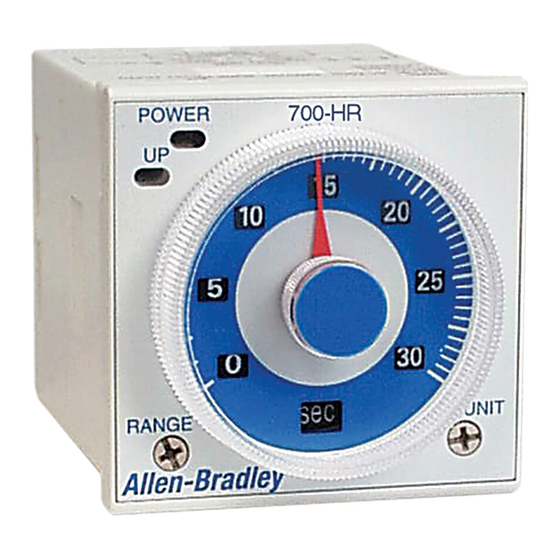 Rockwell Automation 700-HRQ Series Installation Instructions