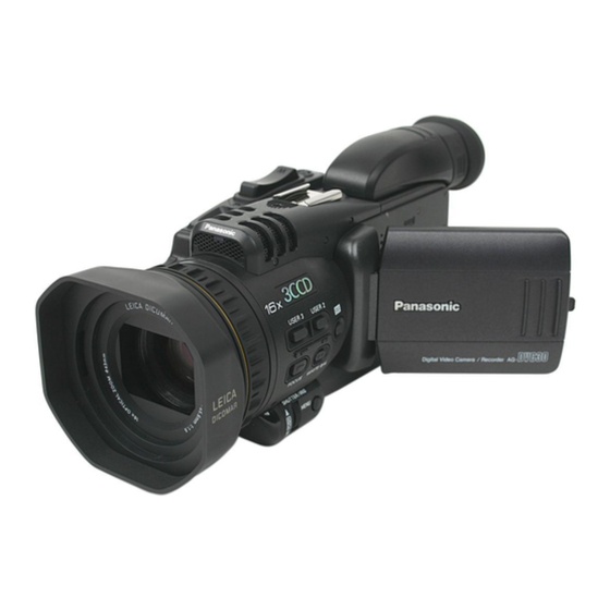 Panasonic AG-DVC30 User Manual