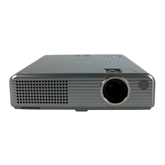 Panasonic PT-P1SDU Service Manual
