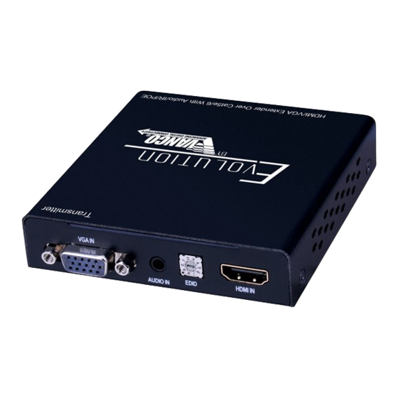 Vanco EVEXVGAHD HDMI VGA Extender Manuals