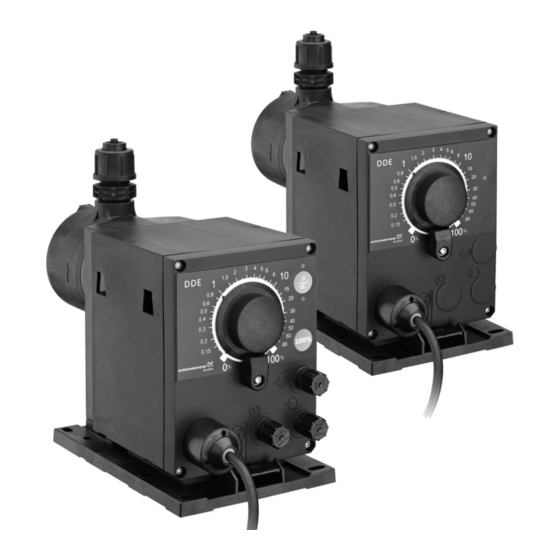 Grundfos DDE Installation And Operating Instructions Manual