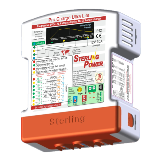 Sterling Power USA Pro Charge Ultra Lite User Manual