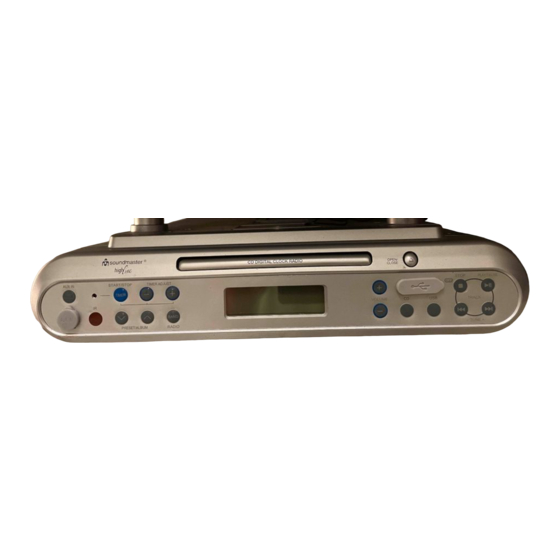 SOUNDMASTER HighLine UR 2150USB Manual