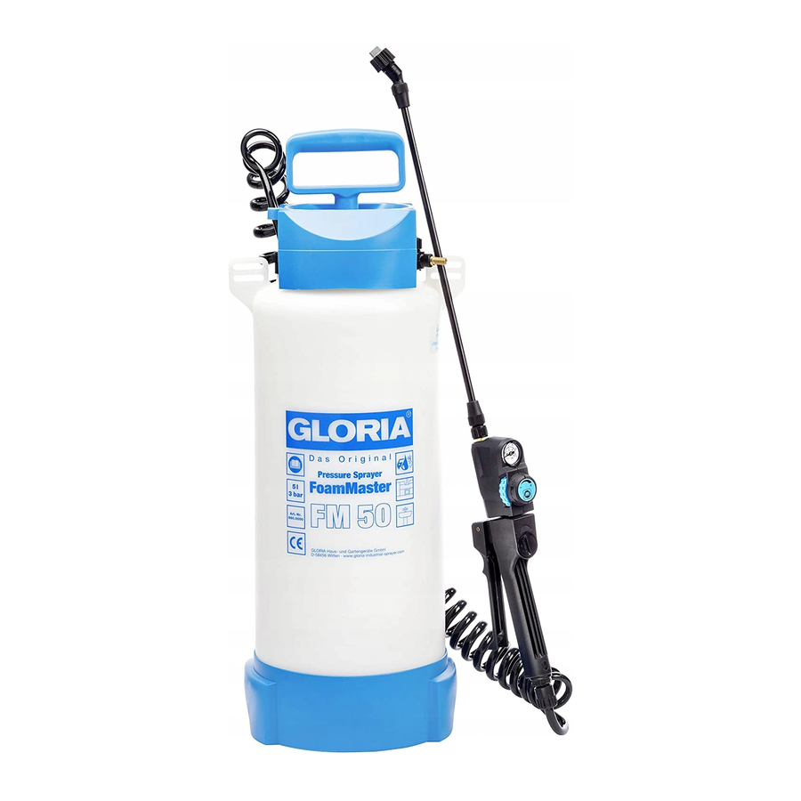 Gloria FoamMaster FM 50 Manual