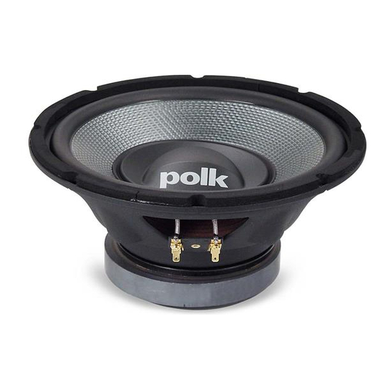 Polk Audio GNX Series Owner's Manual