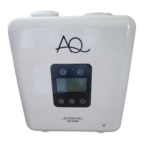 AQ Bio AD3880 Air Purification Device Manuals