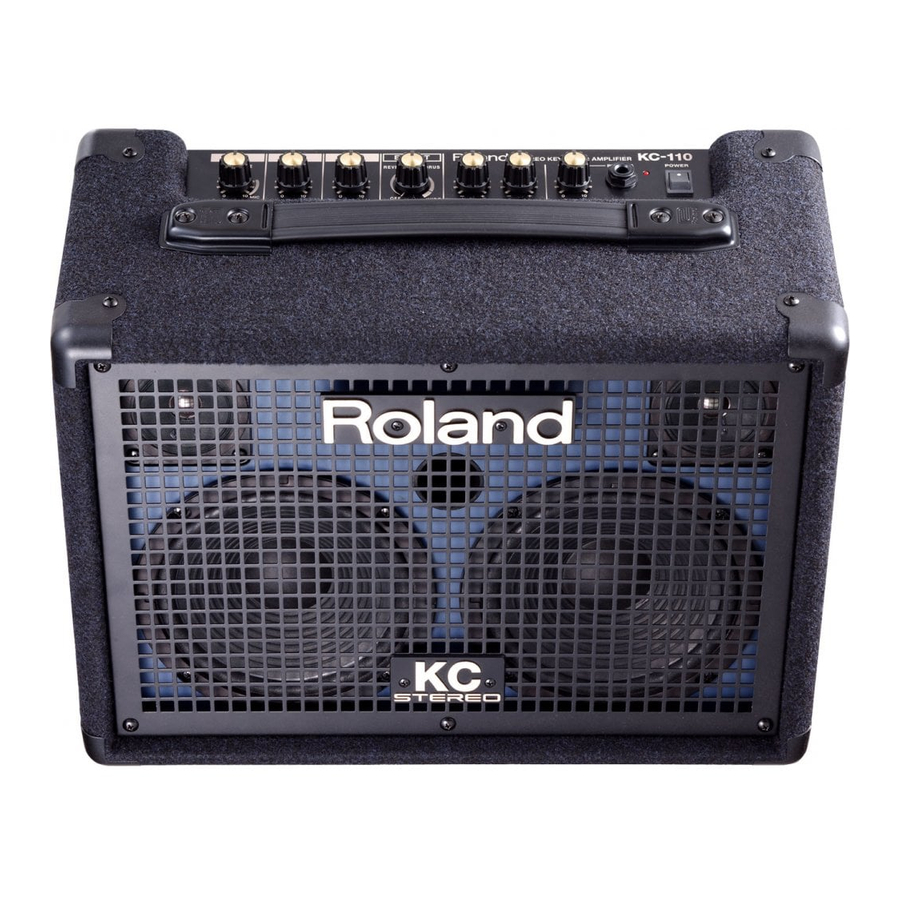 Roland KC-110 - Stereo Keyboard Amplifier Manual