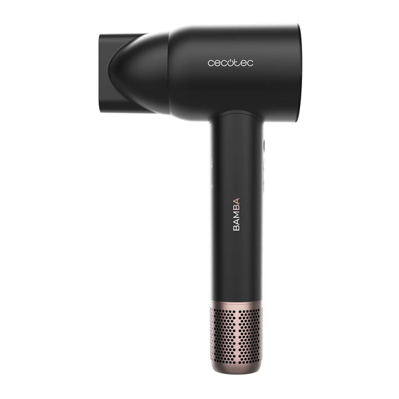 cecotec BAMBA IONICARE ROCKSTAR NANO IONTECH Instruction Manual