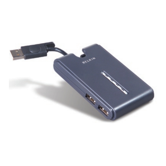 Belkin HI-SPEED USB 2.0 POCKET HUB User Manual
