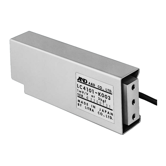 A&D LC-4101 Series Instruction Manual