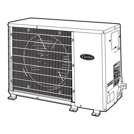 Carrier Performance 38QRR Installation Instructions Manual
