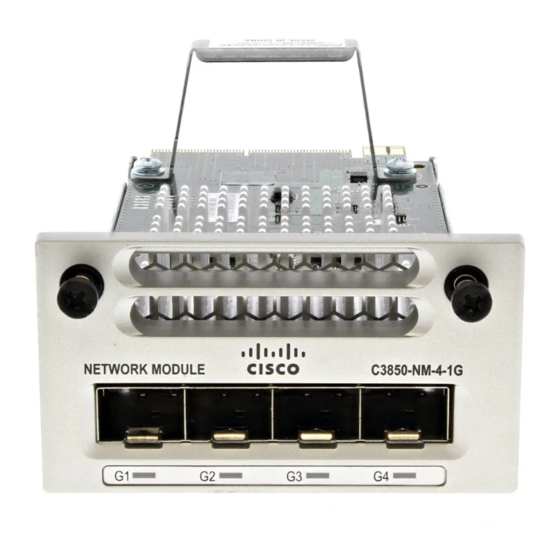 Cisco C3850-NM-4-1G Installing