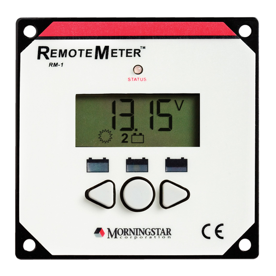 Morningstar SunSaver MPPT Meter Map Quick Start Manual