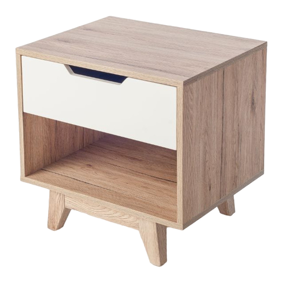 Mocka Jesse Bedside Table Assembly Instructions Manual