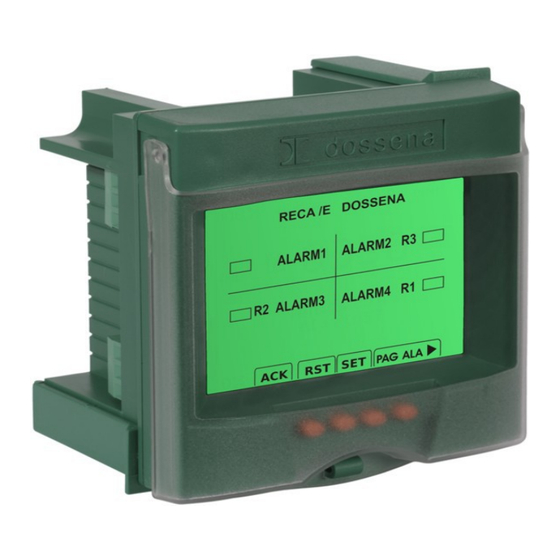 Dossena RECA/E4 Quick Start Manual