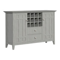 Simpli Home WyndenHall Brooklyn + Max AXCBED-04-WH Manual