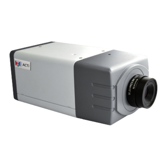 ACTi D21F Quick Installation Manual