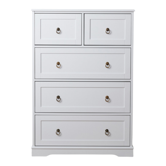 Mocka Hamptons Tallboy Assembly Instructions Manual