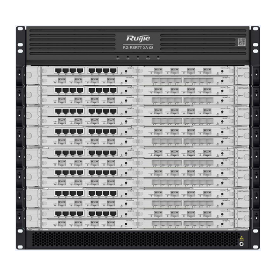Ruijie RG-RSR77-XA Series Hardware  Installation And Reference Manual